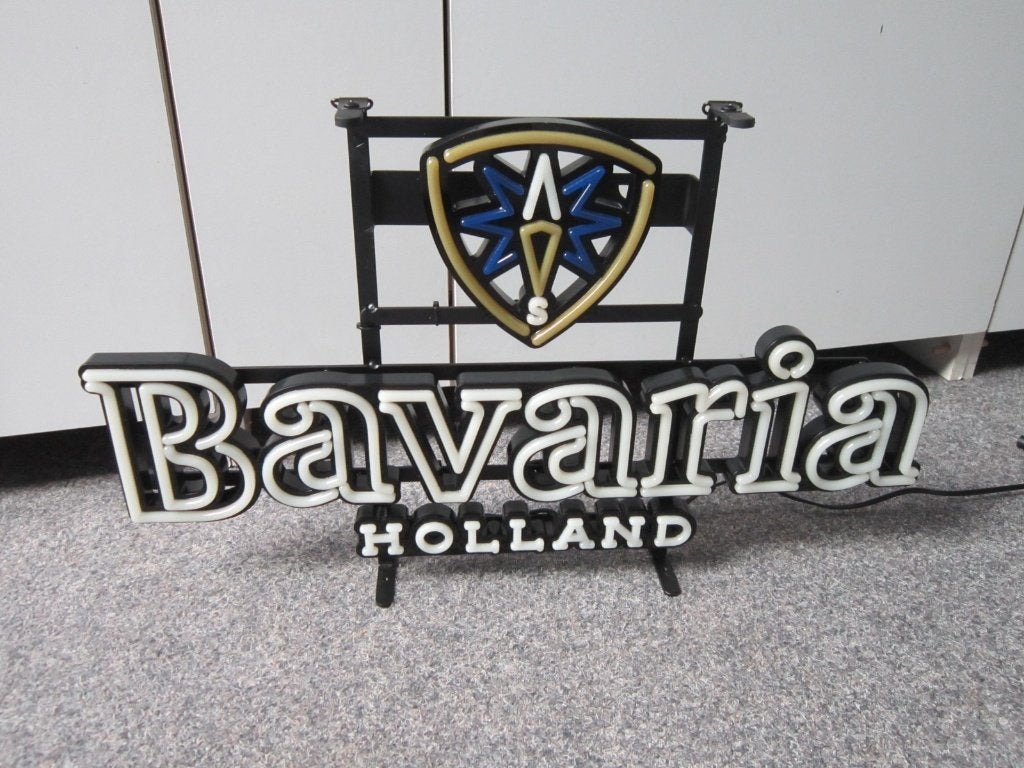 BAVARIA BIER LED LICHTRECLAME, Verzamelen, Ophalen, Gebruikt, Overige typen, Bavaria