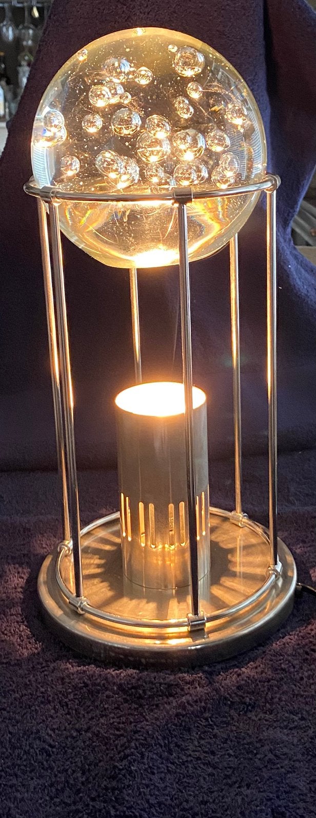 Prachtige vintage bollamp, Huis en Inrichting, Lampen | Tafellampen, Ophalen, Zo goed als nieuw, Vintage