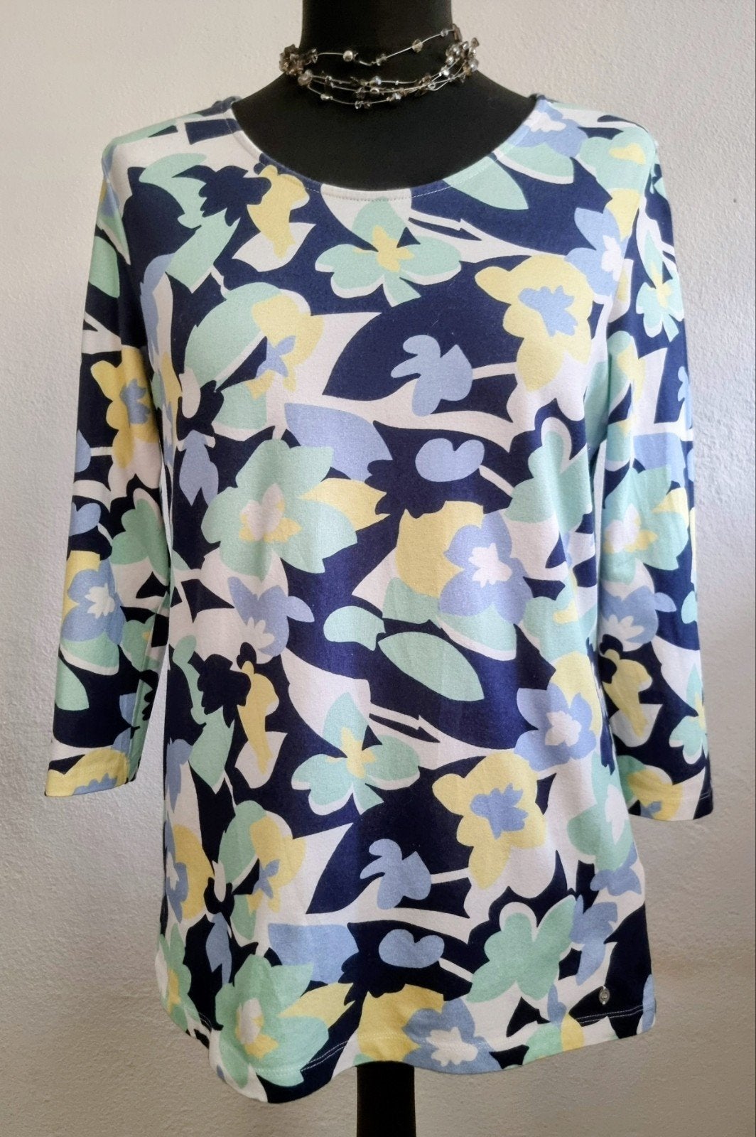 GERRY WEBER Mooie Stretch Shirt 42 Nieuw WP 49,99, Blauw, Maat 42/44 (L), Nieuw, Ophalen of Verzenden