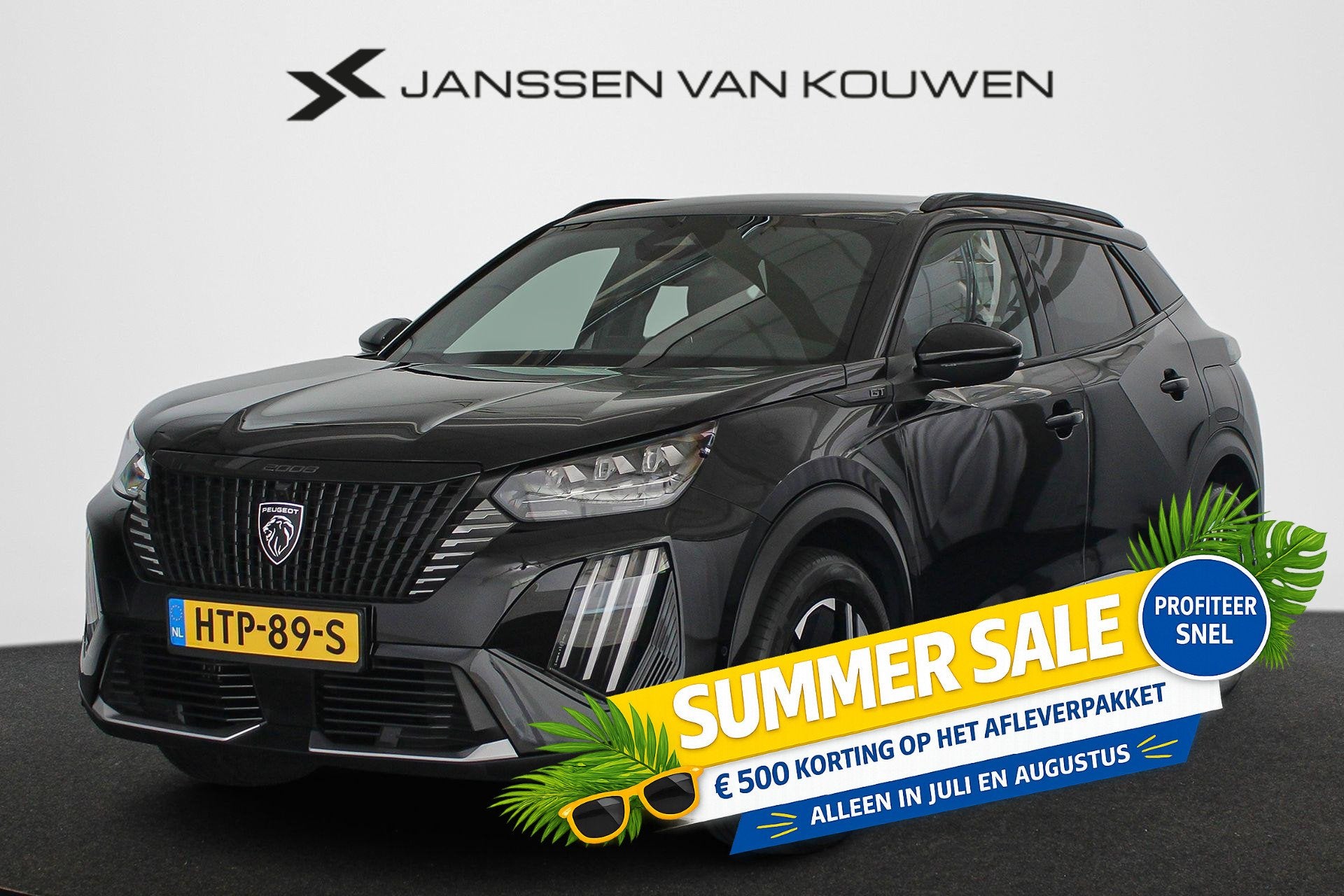 Peugeot 2008 1.2 Hybrid 145 GT Adaptieve Cruise Dodehoek Nav, Auto's, Peugeot, Bedrijf, Te koop, ABS, Achteruitrijcamera, Adaptive Cruise Control