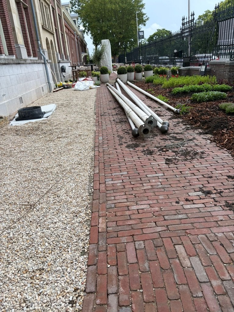 3x vlaggenmasten (8 meter) | Utrecht, Ophalen, Gebruikt
