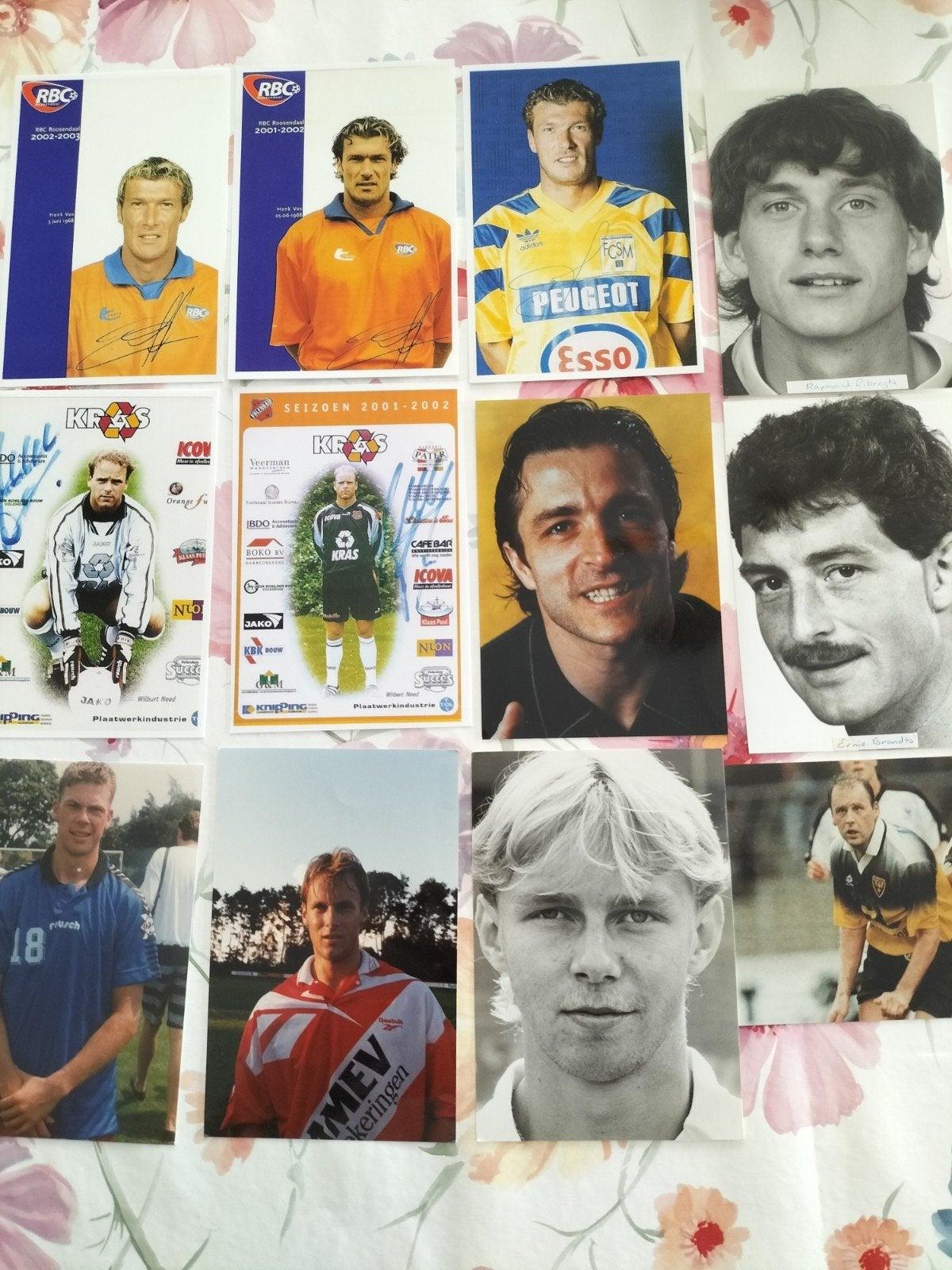 Spelerfoto's NAC Utrecht VVV RODA RBC Fortuna Volendam e.a., Verzamelen, Ophalen of Verzenden, Overige binnenlandse clubs, Poster, Plaatje of Sticker