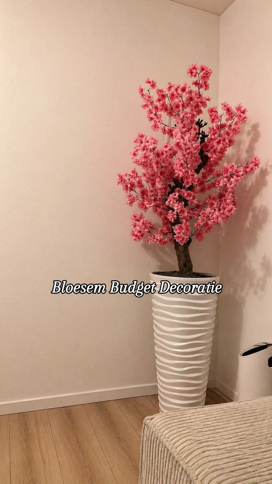 Roze bloesemboom, Huis en Inrichting, Ophalen, Roze, Nieuw, Kunststof