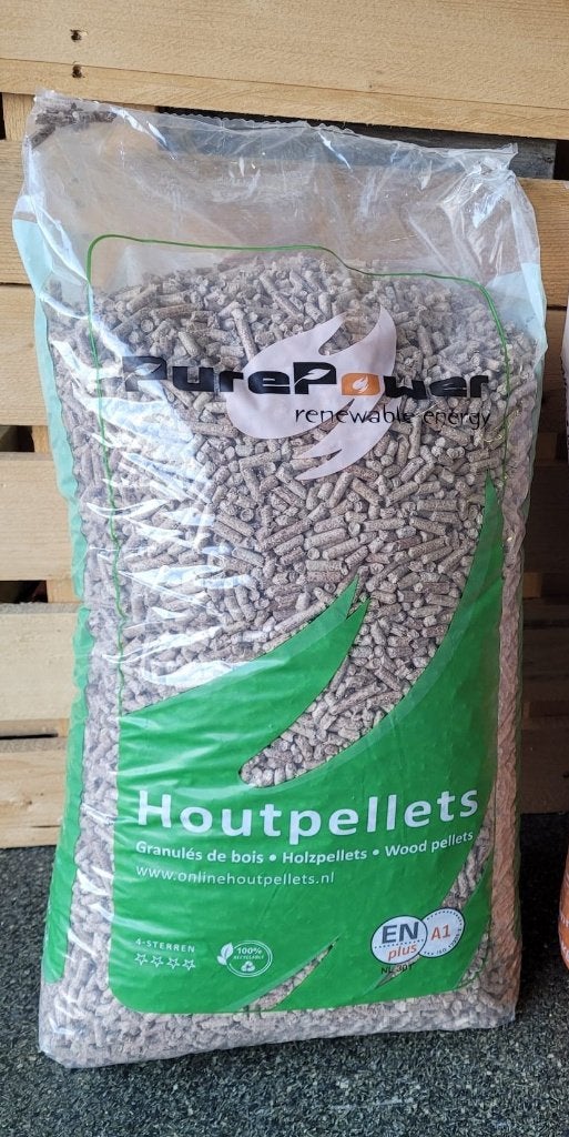 Pure Power Bruine Pelletkorrels, Ophalen, Nieuw, Hout, Pelletkachel
