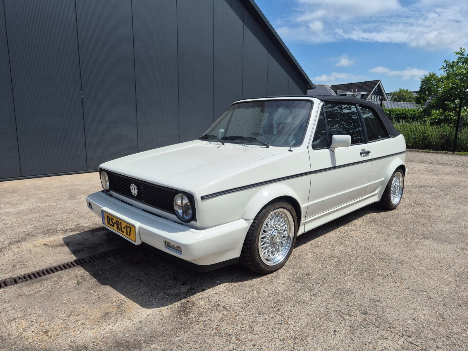 Volkswagen Golf 1.8 Cabriolet 72KW U9 1991 Wit, Auto's, Volkswagen, Voorwielaandrijving, 4 cilinders, Cabriolet, 98 pk