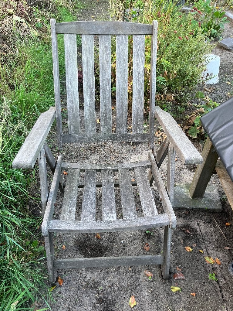 Teakhouten tuinstoelen, Tuin en Terras, Tuinstoelen, Ophalen of Verzenden, Gebruikt, Teakhout, Inklapbaar