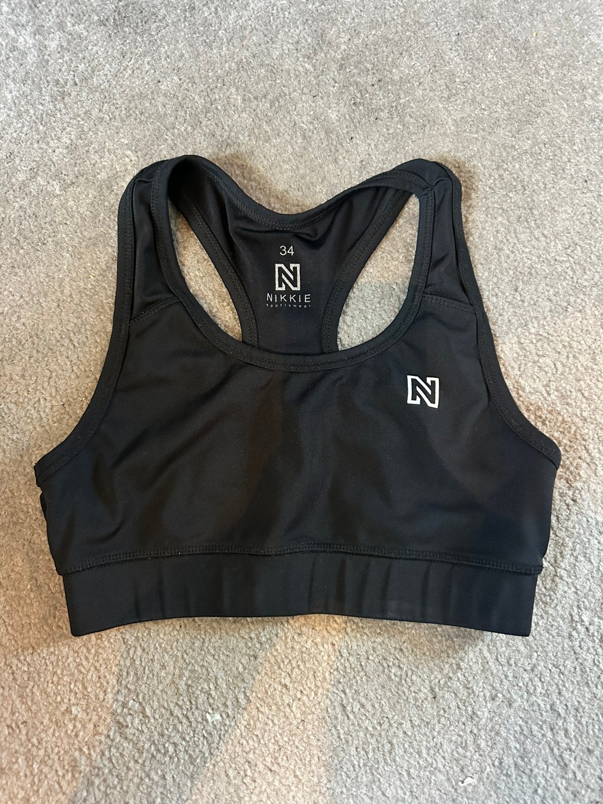 Sport bh/top nikkie, Kleding | Dames, Sportkleding, Zwart, Ophalen of Verzenden, Maat 34 (XS) of kleiner, Fitness of Aerobics