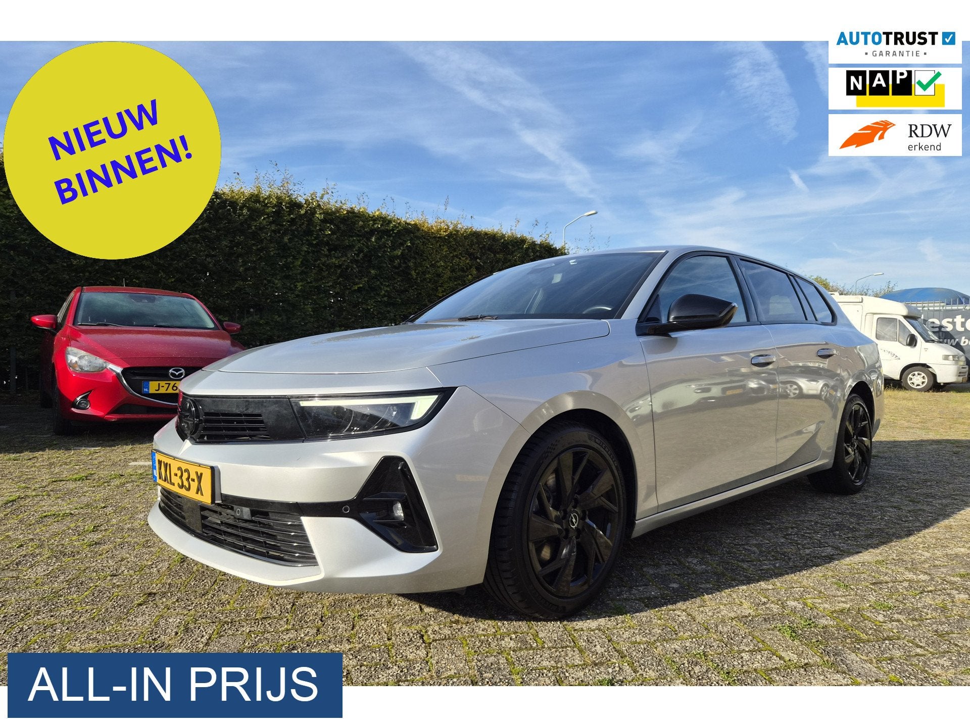 Opel Astra Sports Tourer 1.2 Turbo GS ✅ZEER COMPLEET, Stof, Euro 6, 1199 cc, 3 cilinders