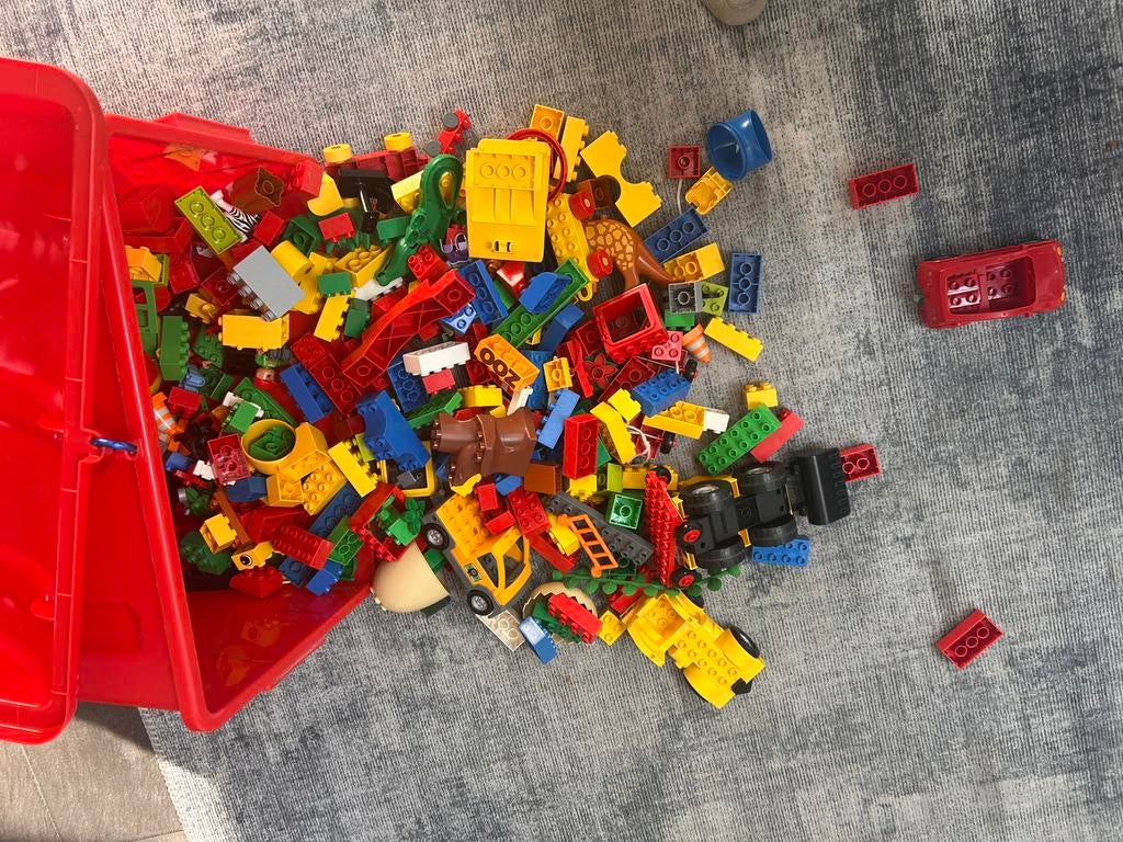Grote kist vol Lego Duplo, Ophalen of Verzenden, Gebruikt, Losse stenen, Duplo