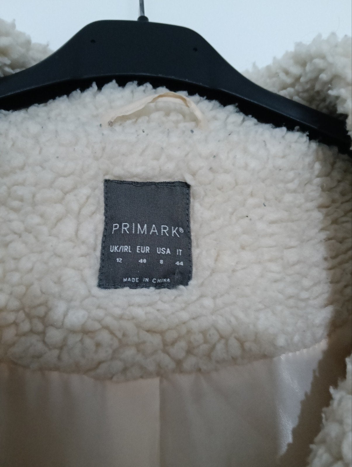 Primark Teddy Jas Crème - Maat 40, Ophalen of Verzenden