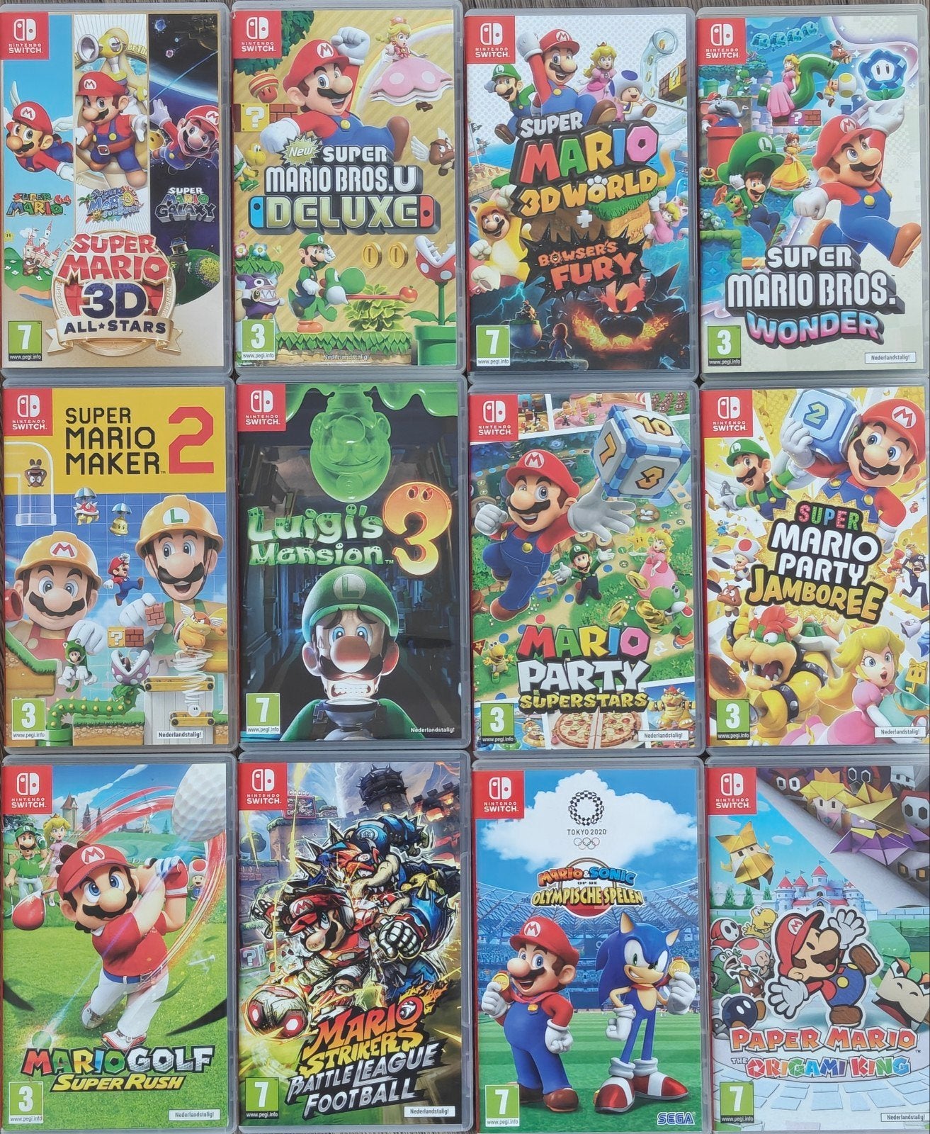 Mario Games voor Nintendo Switch, Nintendo, Gebruikt, Nintendo of Europe GmbH, Herriotstrasse 4, 60528 Frankfurt am Main, Duitsland