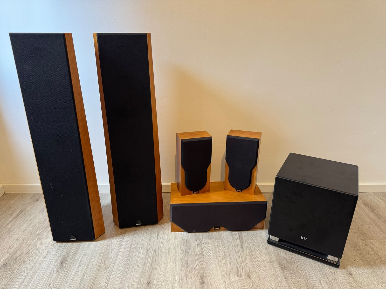 Speakerset 5.1 geluidsinstallatie | Driade | Chario | Elac, Audio, Tv en Foto, Ophalen, Zo goed als nieuw, Overige merken