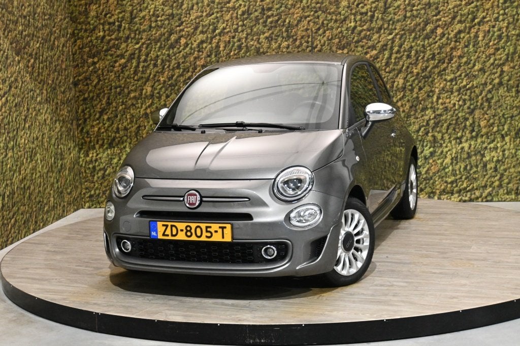 Fiat 500 1.2 Sport Automaat | Cruise | Climate (bj 2018), Gebruikt, 4 cilinders, Leder en Stof, Bedrijf
