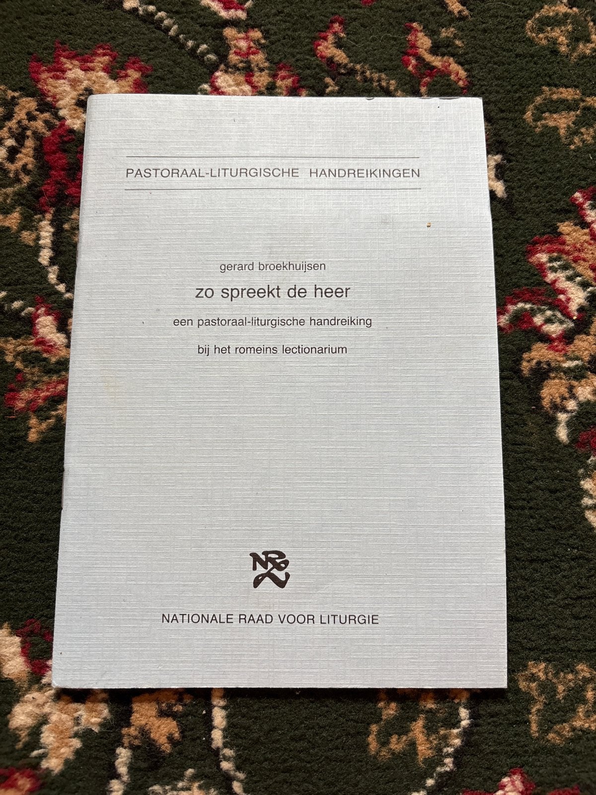 Zo Spreekt de Heer - Pastorale Liturgische Handreiking, Ophalen of Verzenden, Zo goed als nieuw, Christendom | Katholiek
