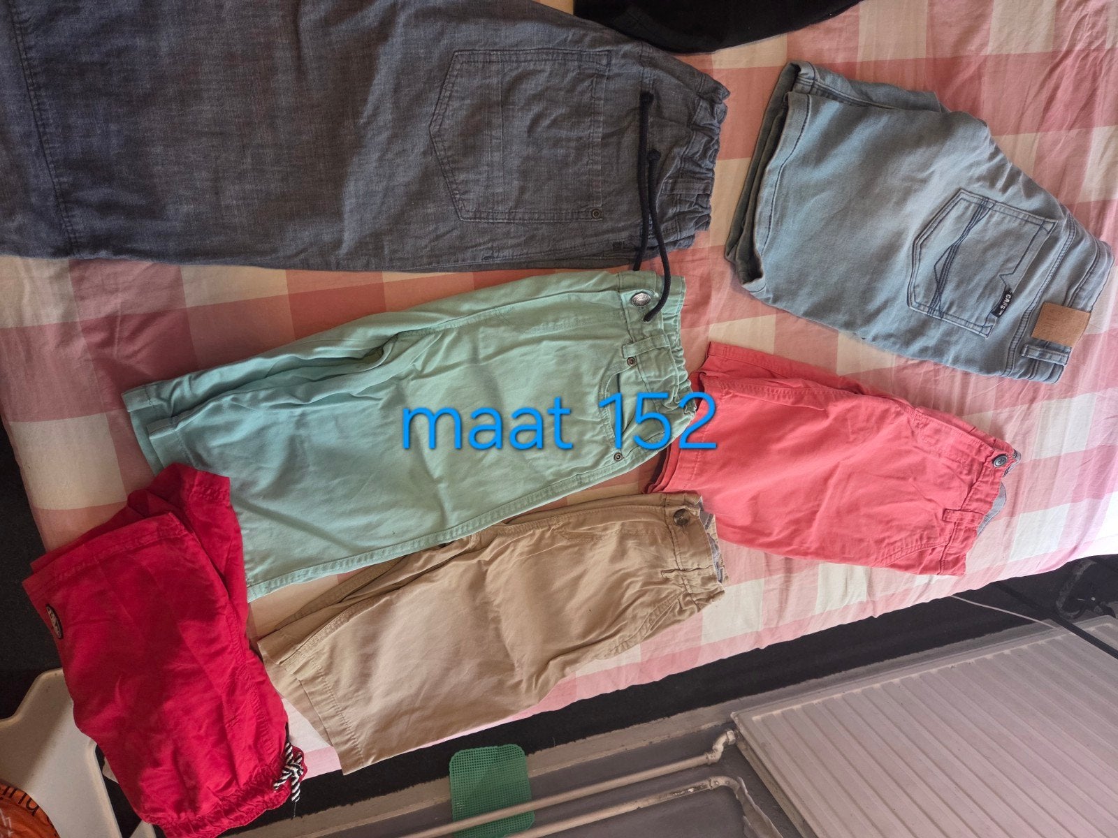 jongens zomer broeken/ shirts 146/152, Ophalen of Verzenden, Jongen, Broek