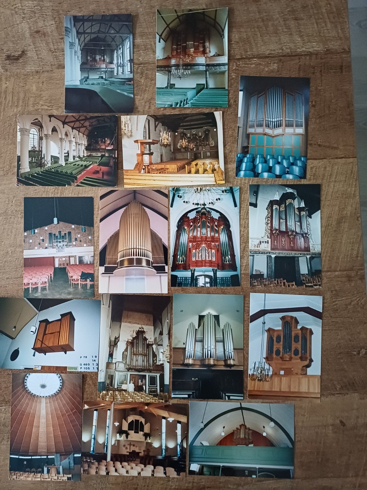 Foto's en kaarten van orgels in diverse kerken, Ophalen of Verzenden, 1980 tot heden, Ongelopen, Muziek