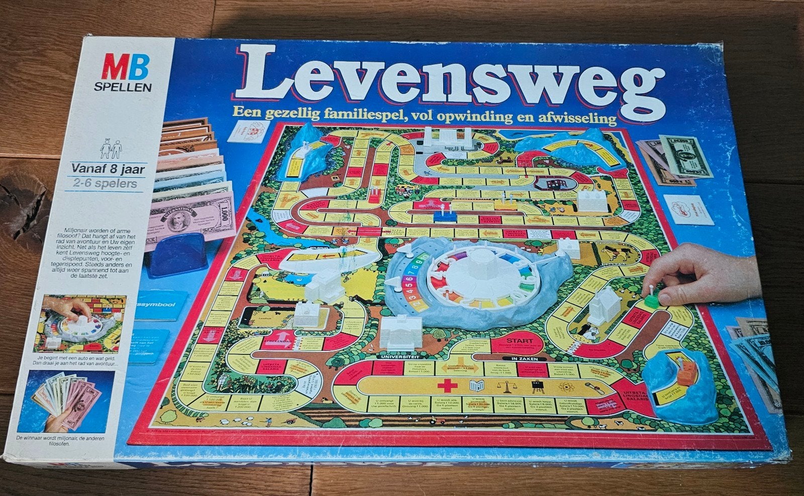 Levensweg- vintage 1978- compleet- netjes- verzend ook, Hobby en Vrije tijd, Gezelschapsspellen | Bordspellen, Ophalen