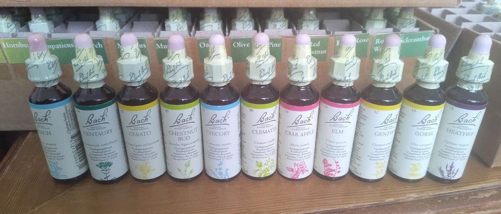 Diverse Bach bloesem remedies (ongeopend), Sport en Fitness, Gezondheidsproducten en Wellness, Nieuw, Poeder of Drank, Ophalen of Verzenden