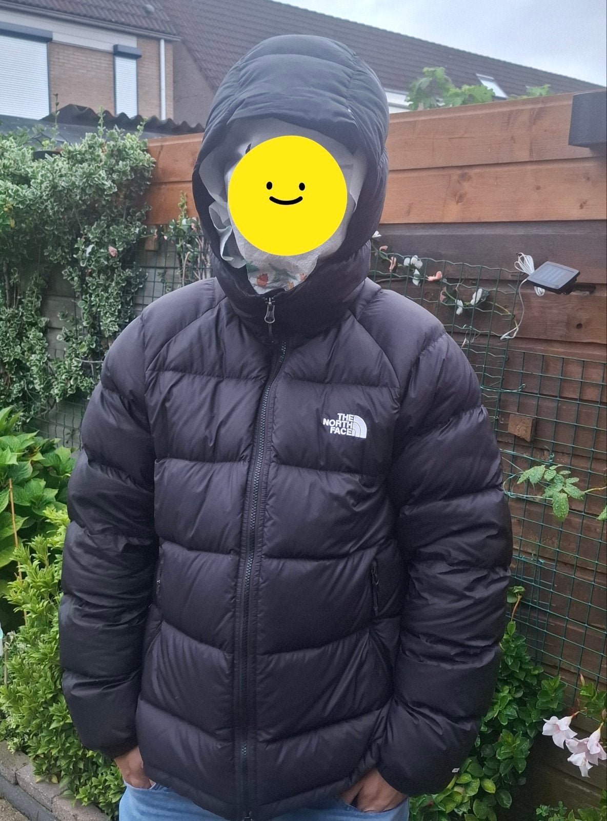 The North Face Puffer Jas 600 Zwart Maat L, Maat 52/54 (L), Zwart, Ophalen of Verzenden, Gedragen