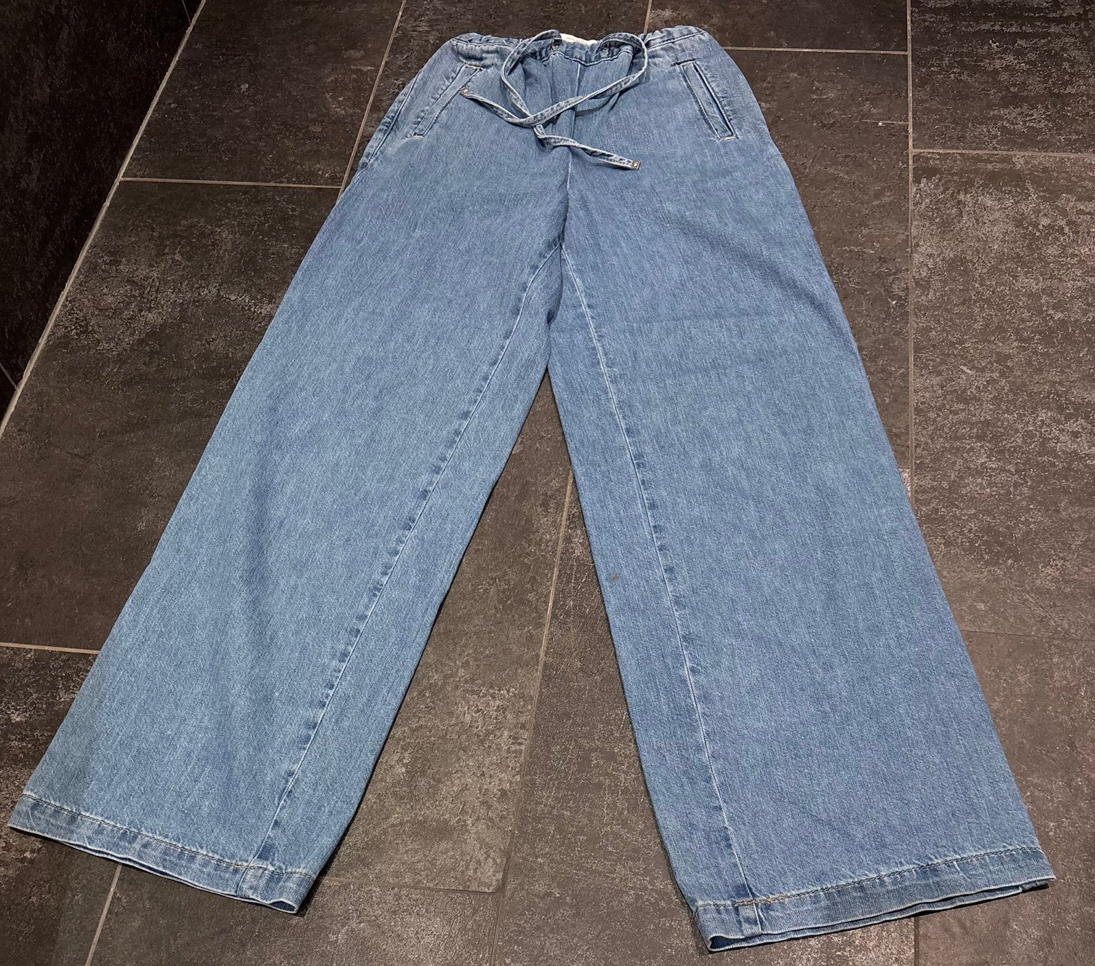 Zara spijkerbroek met wijde pijpen maat xs, Mi, Blauw, Zo goed als nieuw, Mi