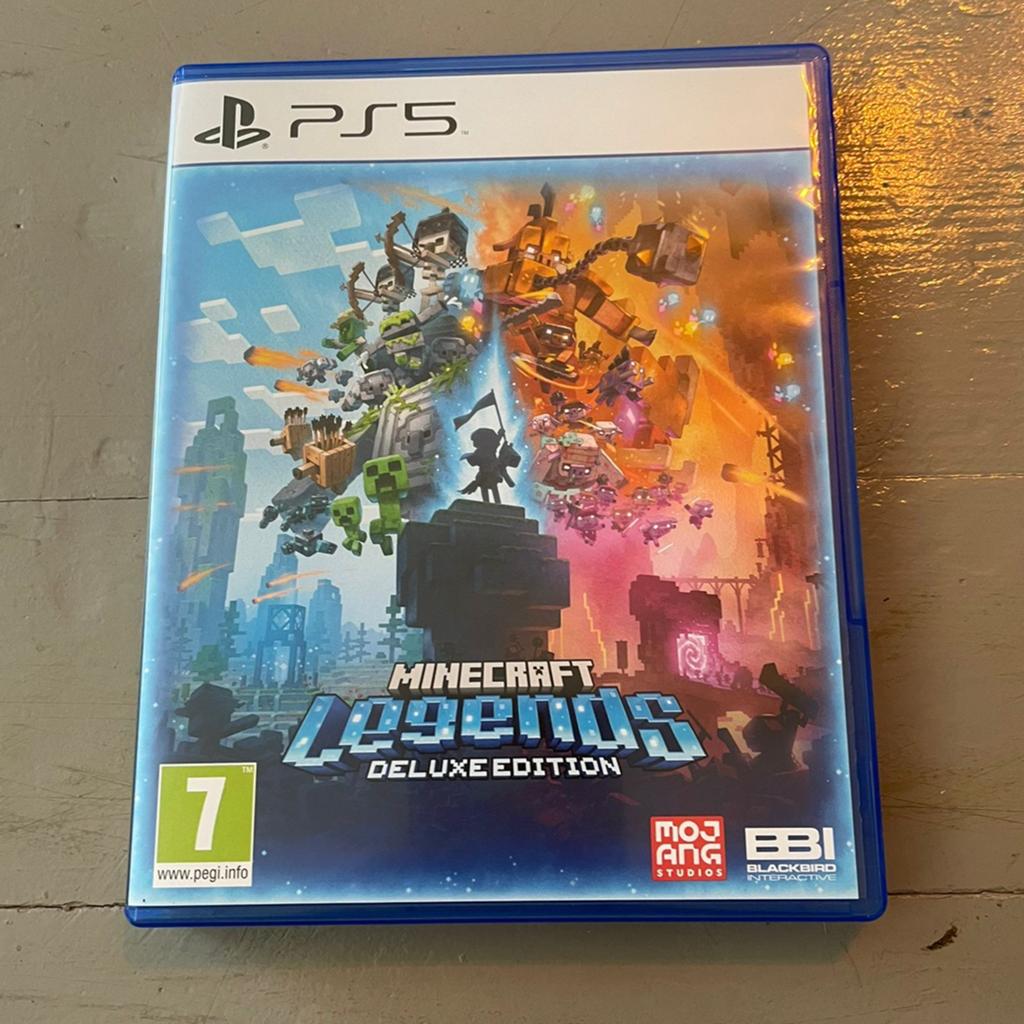 Minecraft Legends Deluxe Edition voor PS5 + Deluxe Skin Pack, Spelcomputers en Games, Games | Sony PlayStation 5, Online, Nieuw