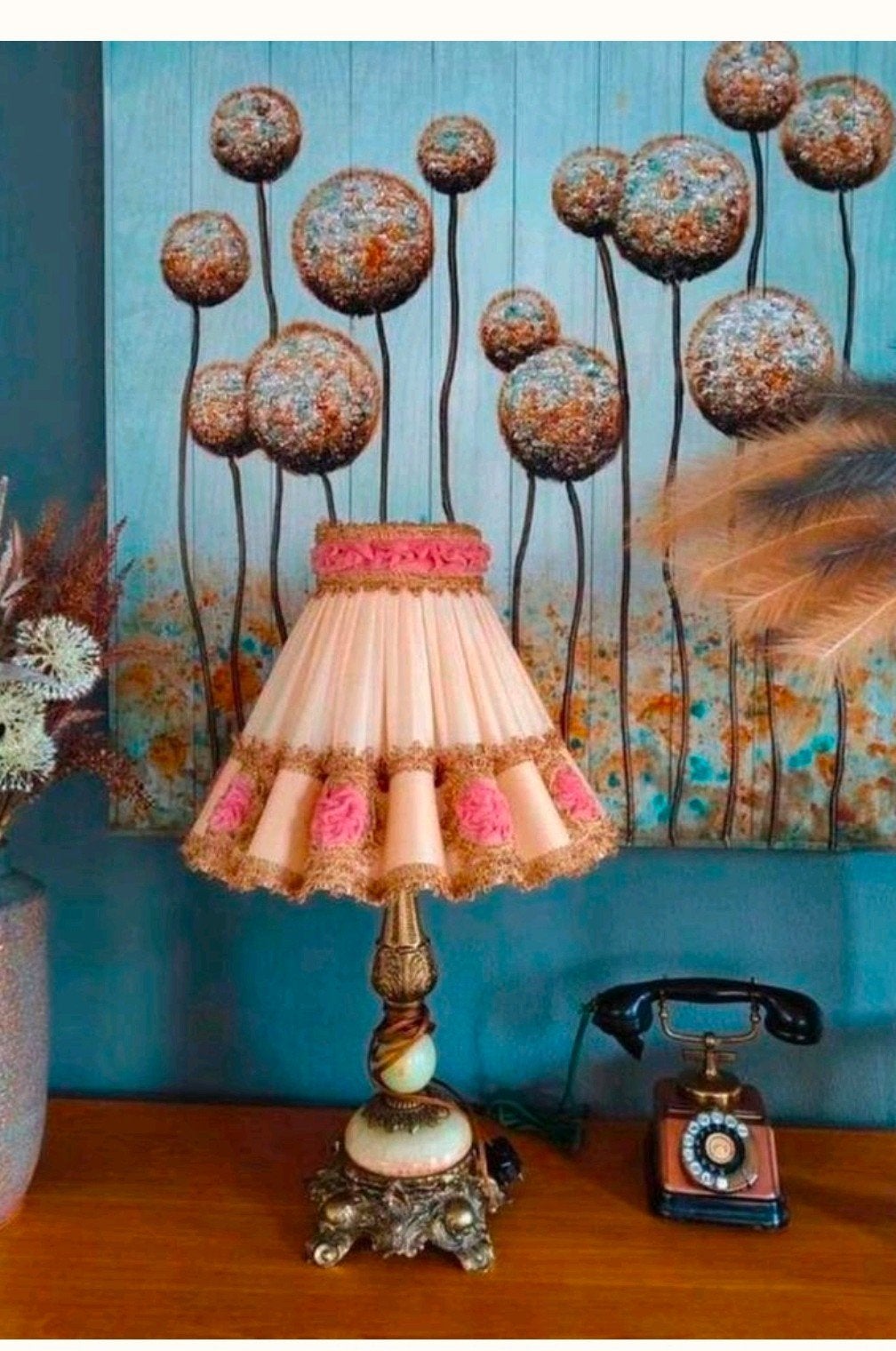 Antiek koper lamp, Antiek en Kunst, Ophalen