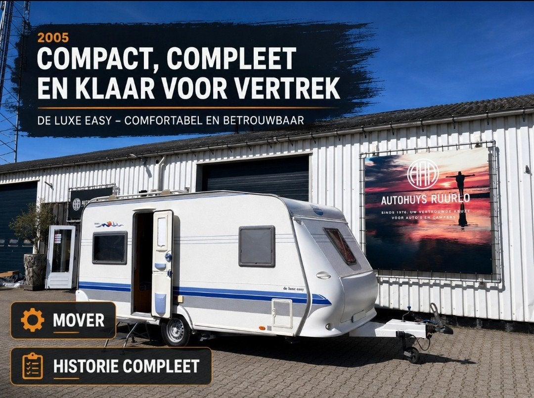 Hobby De LUX E EASY 460UFE MOVER VOORTENT Nette STAAT 4 pers, Rondzit, Bedrijf, AutoHuys Ruurlo, Bleumkeskamp 10
7261AR  RUURLO, NL