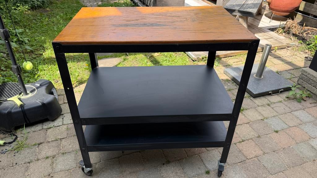 Ikea Bror roltafel met gelakt blad, Ophalen, Gebruikt