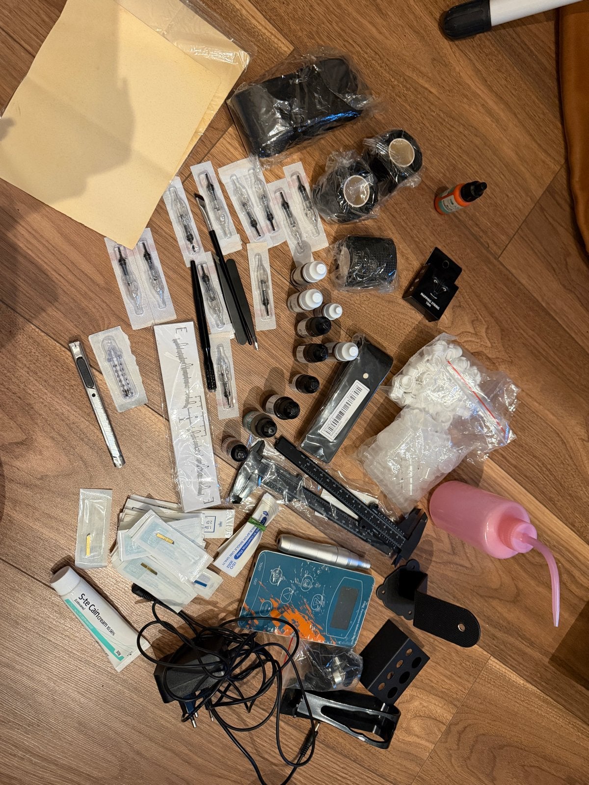 Complete Professionele PMU Kit - Poeder, Hairstrokes, Lippen, Ophalen of Verzenden, Zo goed als nieuw