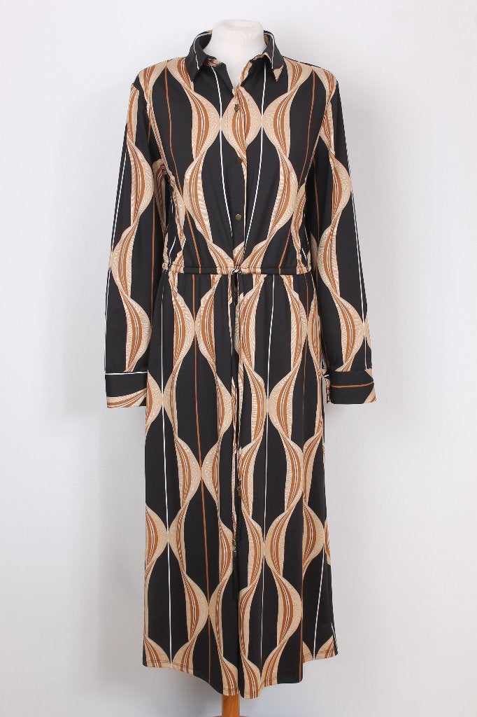 Herfst! Maxi jurk van K-DESIGN maat 42 (XL), K-design, Meerkleurig, Maat 42/44 (L), Ophalen of Verzenden