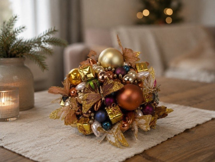 Stijlvol kerststuk – warme kerstsfeer voor in huis!, Ophalen of Verzenden, Nieuw