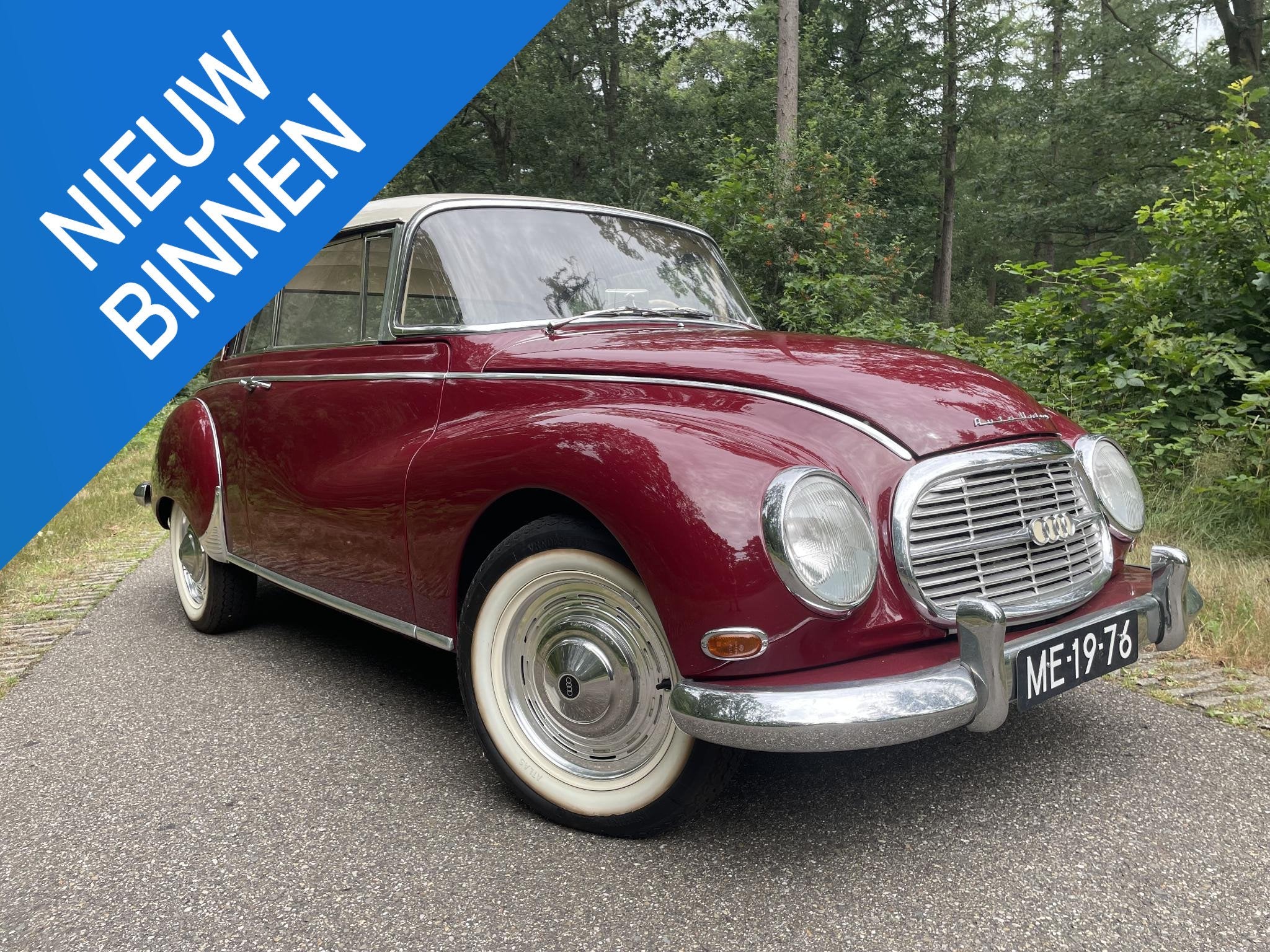 Auto union 1000 super Audi DKW NIEUWSTAAT! ZELDZAAM, Auto's, Overige Auto's, Stof, Gebruikt, Overige carrosserieën, Origineel Nederlands