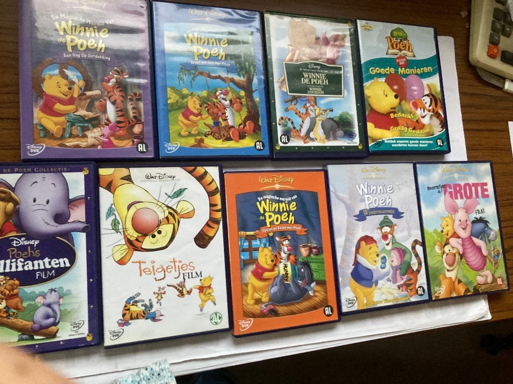 T.K. nog 2 originele films op DVD van Winnie de Poeh Disney, Alle leeftijden, Ophalen of Verzenden, Gebruikt, Overige typen