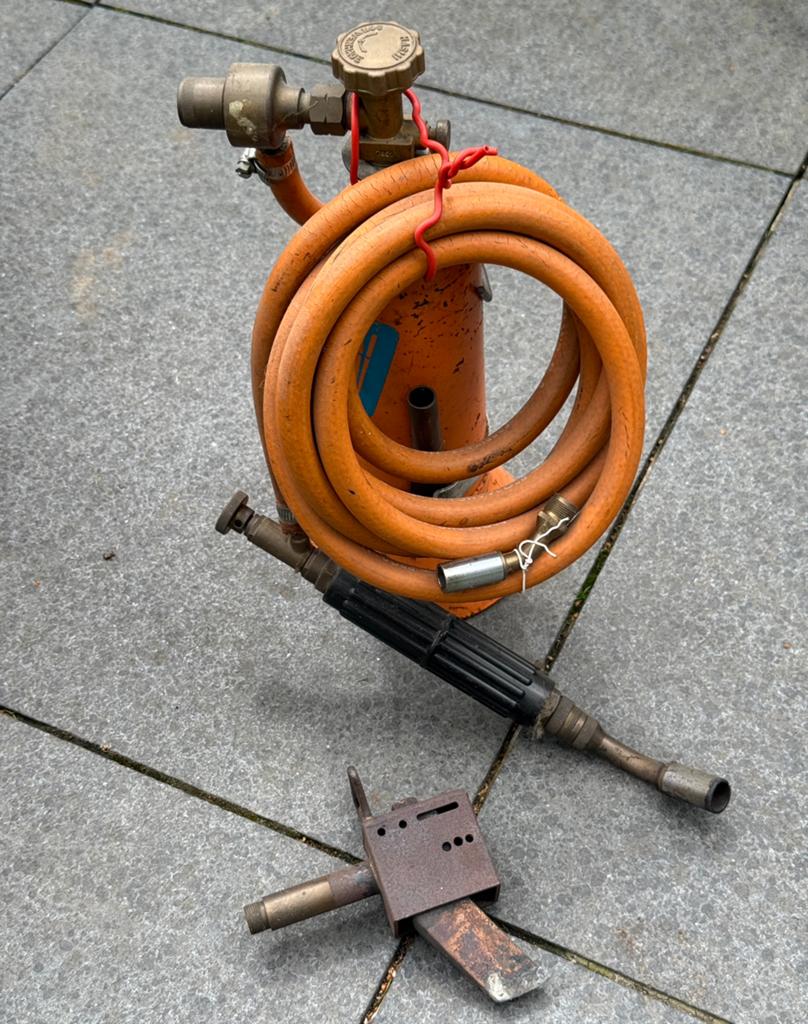 Hasmi propaan gasflesje met brander etc., Ophalen, Zo goed als nieuw, Minder dan 150 ampère, Overige typen