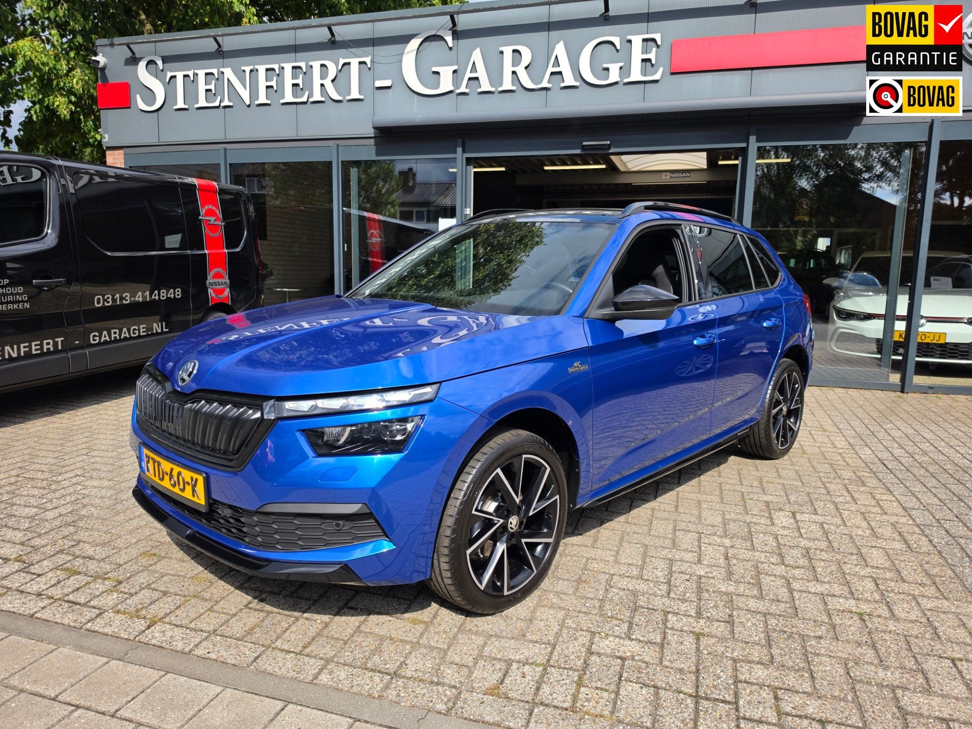 Skoda KAMIQ 1.0 TSI Monte Carlo automaat, Gebruikt, Blauw, 620 kg, Leder