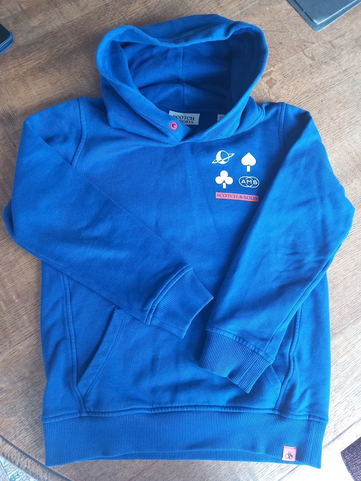 Scotch & Soda hoodie blauw maat 140, Trui of Vest, Ophalen of Verzenden, Zo goed als nieuw, Scotch & Soda