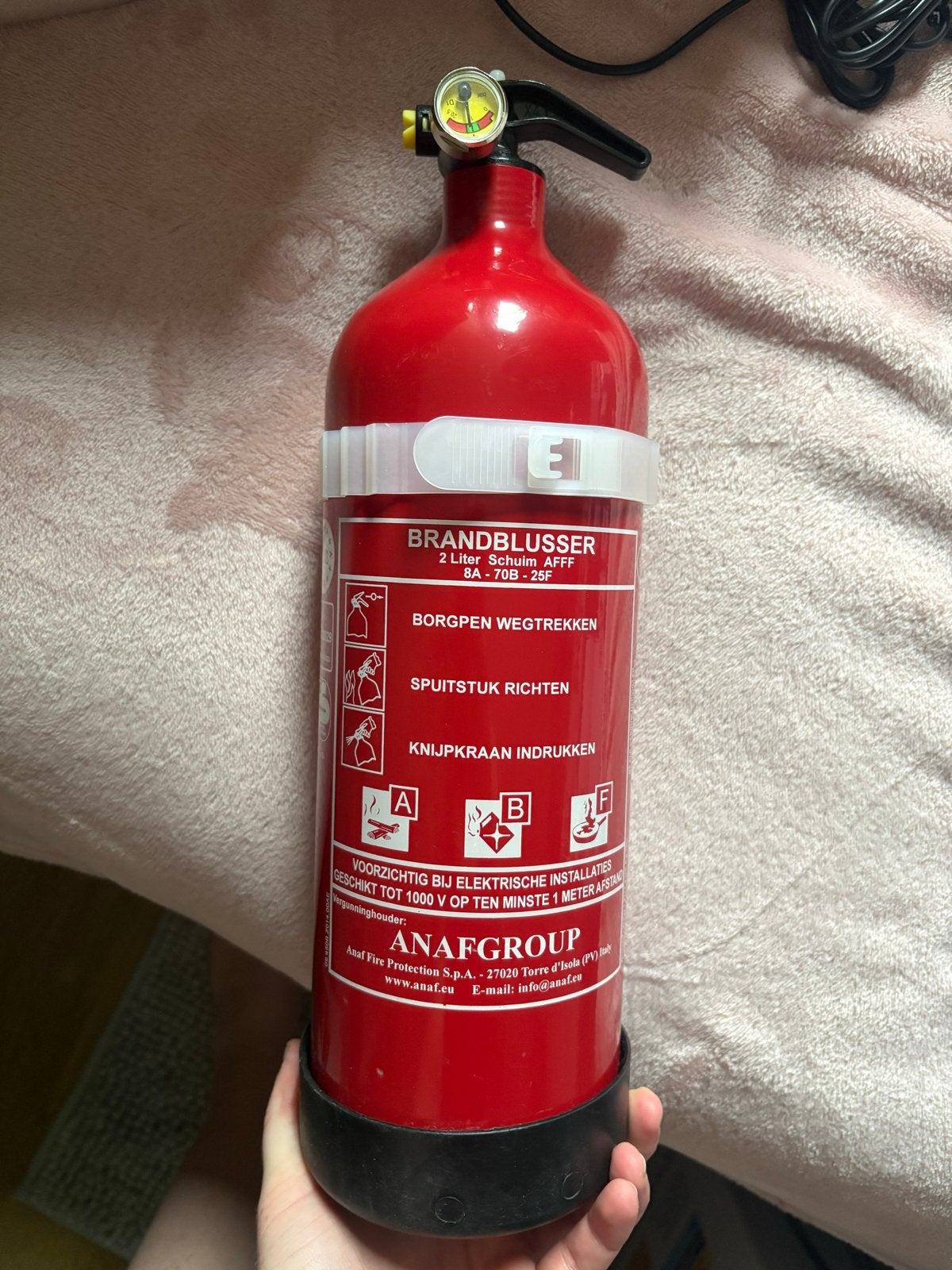 Brandblusser 2 Liter Schuim AFFF - Zo goed als nieuw, Ophalen of Verzenden, Zo goed als nieuw, Brandblusser