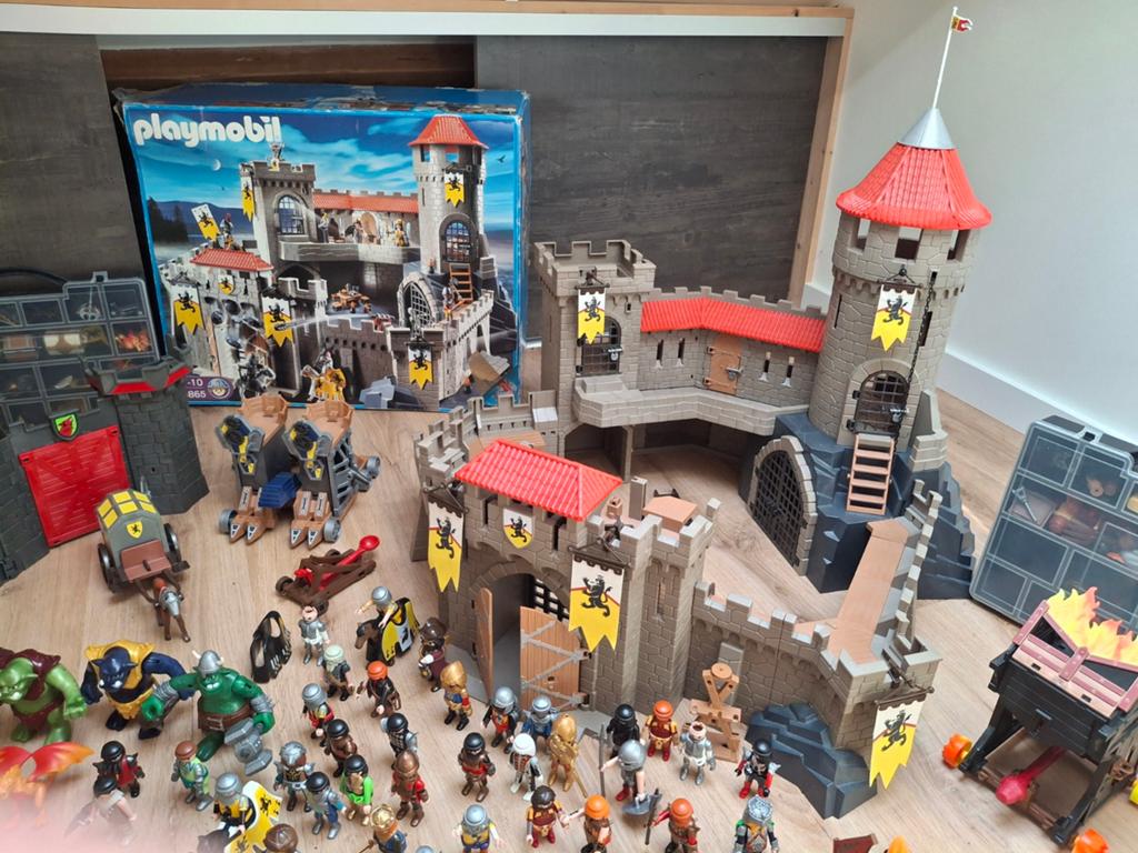 Playmobil ridderkasteel + grote verzameling, Kinderen en Baby's, Speelgoed | Playmobil, Ophalen