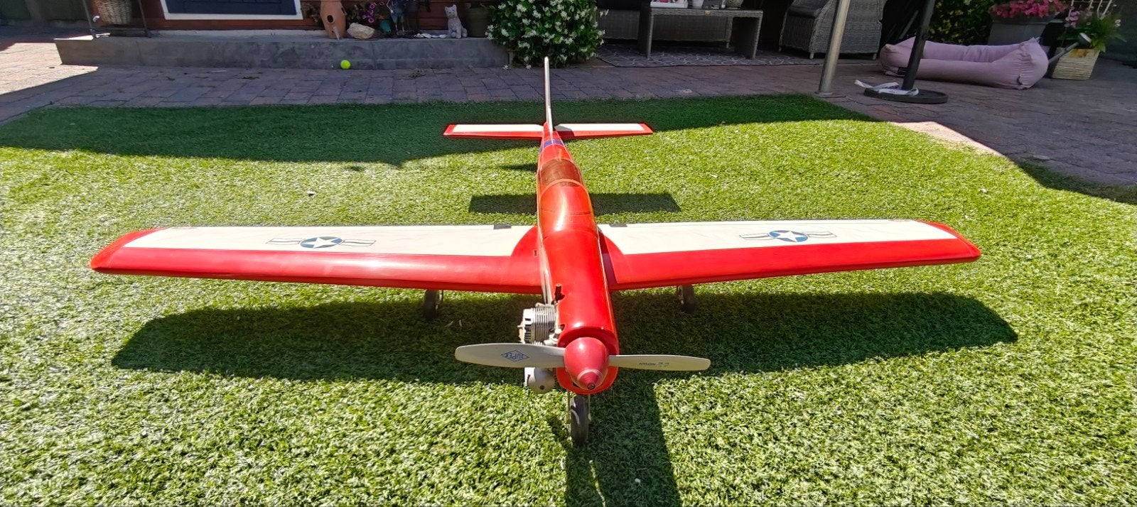 RC Vliegtuig met Verbrandingsmotor - Spanwijdte 162 cm, Ophalen, Gebruikt