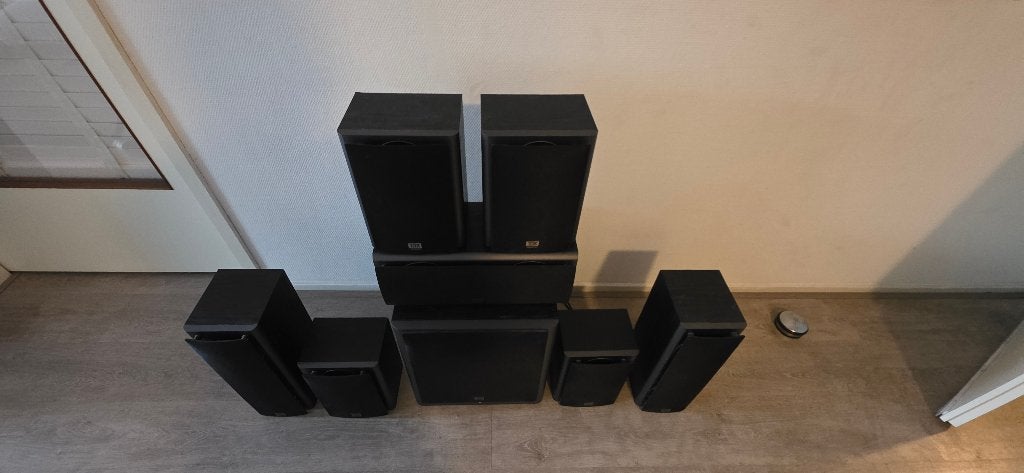 Onkyo HT-S9100THX 7.1 THX Speakerset (zonder receiver), 7.1-systeem, Gebruikt, 70 watt of meer, Overige spelers