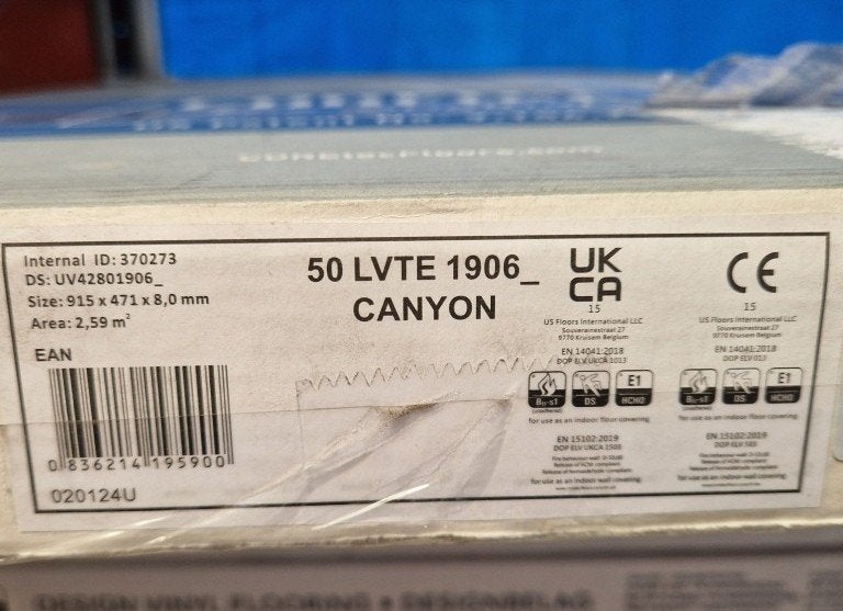COREtec PVC vloeren (Pakken/Restanten)-Verschillende decoren, Nieuw, COREtec Floors, Ophalen of Verzenden, 5 tot 10 m²