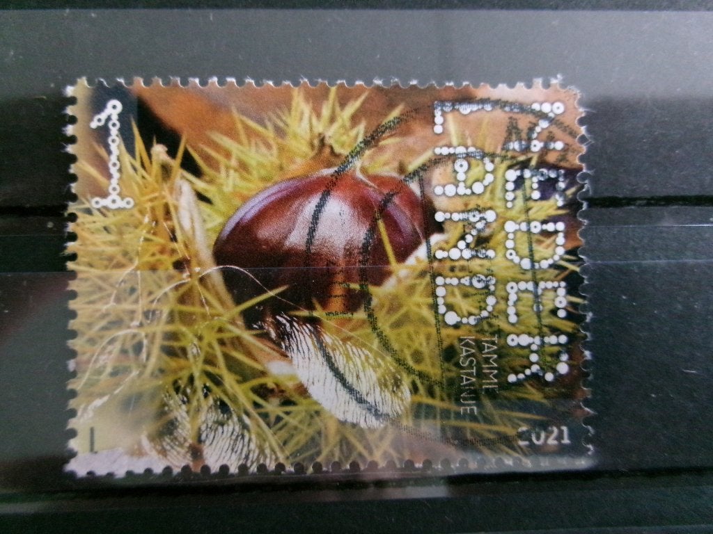 2021 - beleef de natuur tamme kastanje (890f), Verzenden, Gestempeld