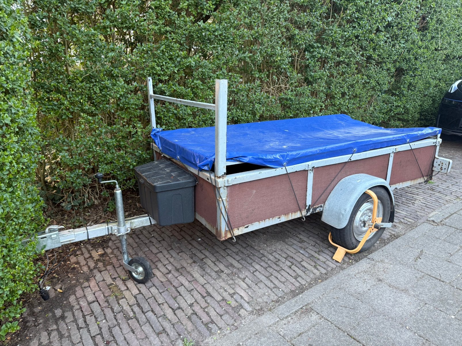 Aanhanger 250x120, bodemplaat vervangen, Ophalen, Gebruikt