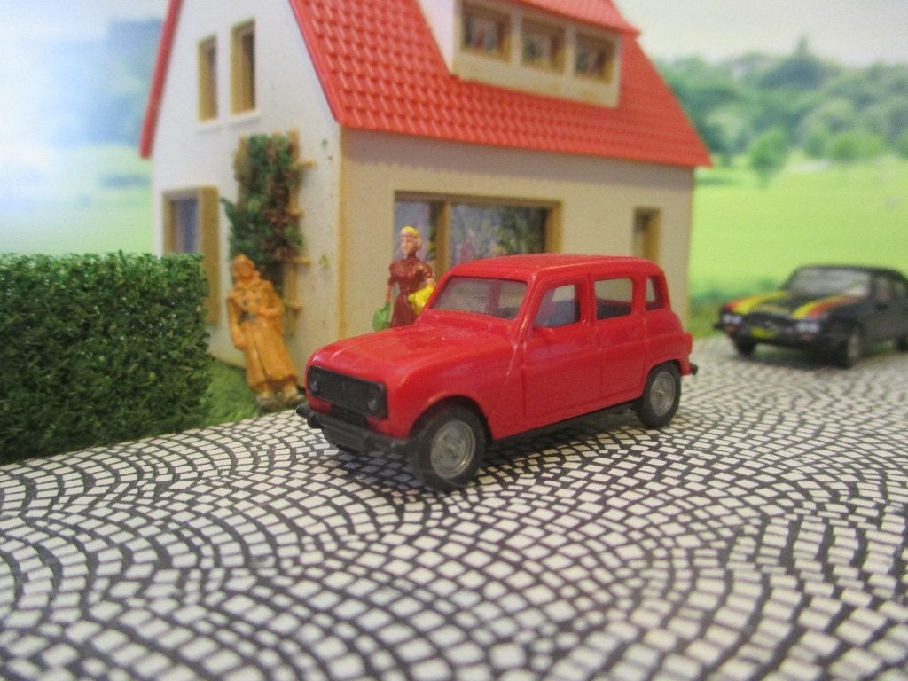 Renault 4 / R4 - Herpa rood, Ophalen of Verzenden, Zo goed als nieuw, Auto, Herpa