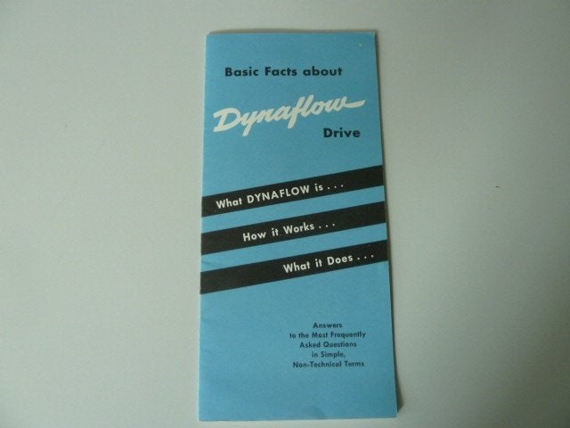 1950 Buick Dynaflow Basic Facts Brochure USA, Ophalen of Verzenden, Gelezen, Overige merken