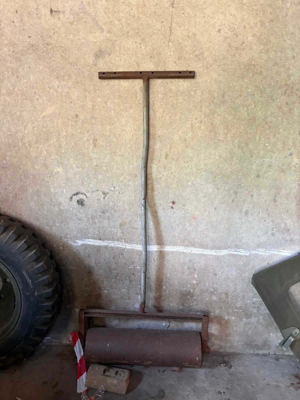 Oude tuinwals / handwals voor gazon of tuin, Ophalen, Gebruikt