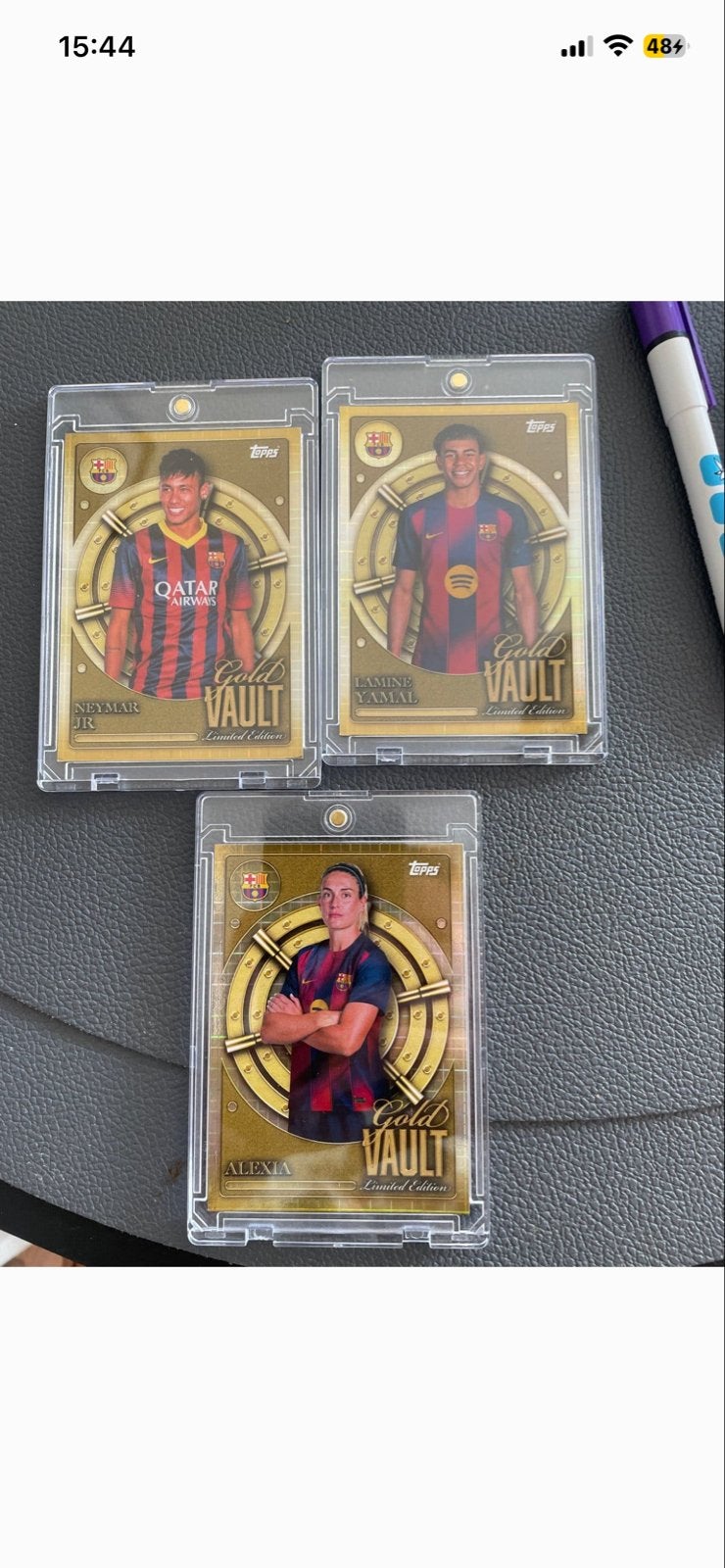 Topps Gold Vault Limited Edition Voetbal Spelerskaarten, Ophalen of Verzenden, Zo goed als nieuw, Buitenlandse clubs, Spelerskaart