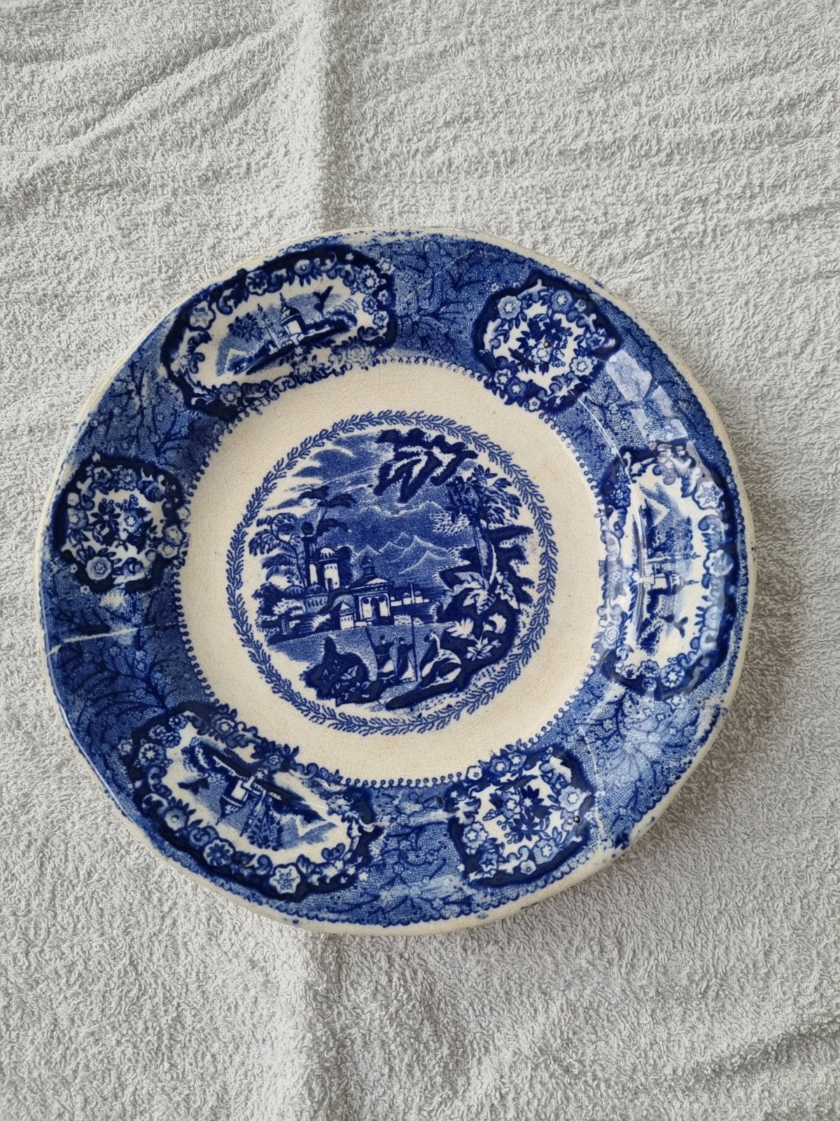 Petrus Regout Maastricht Oriëntaal bord - Blauw wit, Ophalen of Verzenden