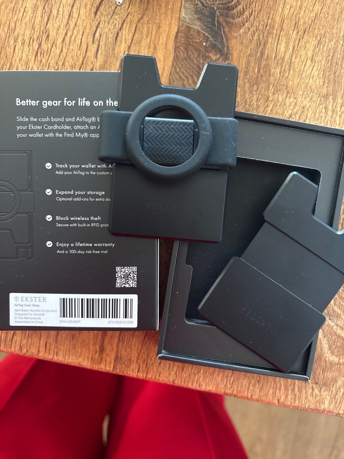 Ekster AirTag Cash Strap - Zwart, Ophalen of Verzenden, Nieuw