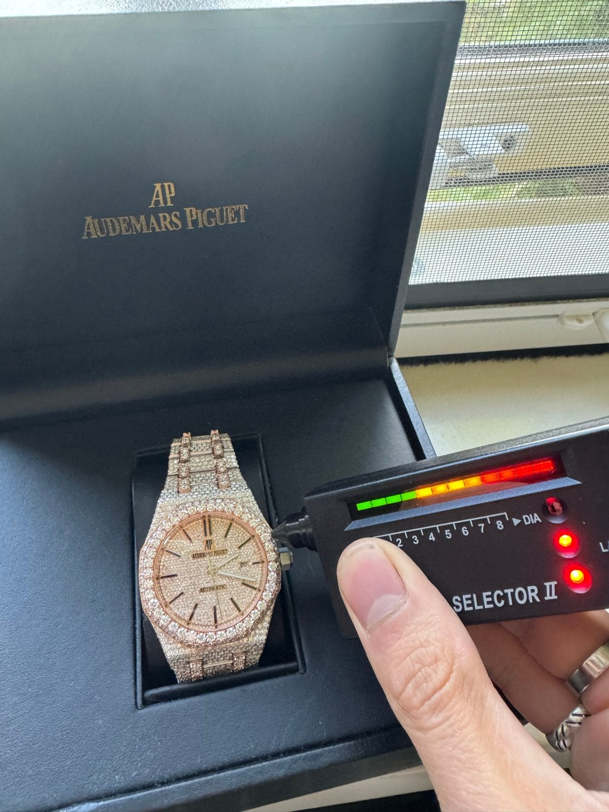 Audemars Piguet Royal Oak Iced Out, Ophalen of Verzenden, Zo goed als nieuw, Overige materialen, Polshorloge